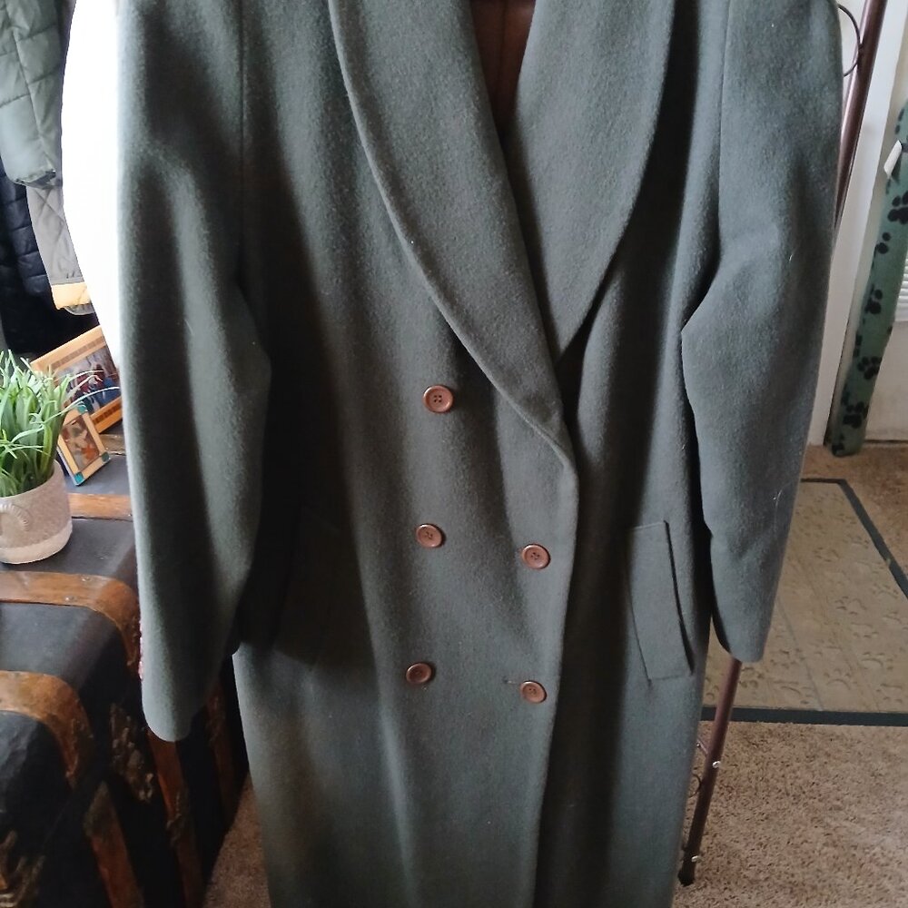 Preston and York for Dillards. Full length wool coat